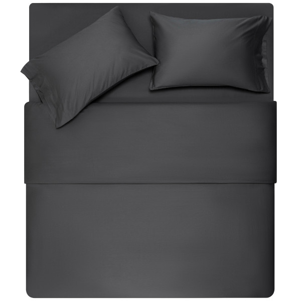 КПБ 2.0сп ARDESTO Mix&Match Premium, підковдра 200х220см, простирадло 240х260см, наволочки (2) 50х70см, 100% бавовна, сатин, сірий