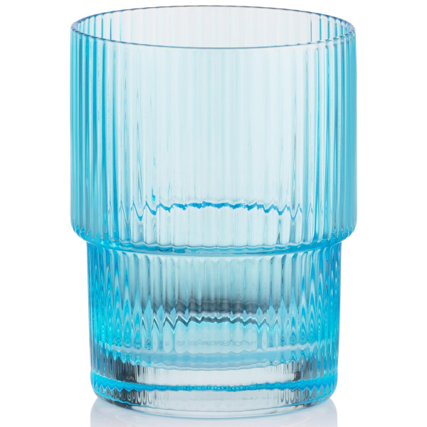 Набір склянок низьких ARDESTO 200мл, 2шт, скло, блакитний