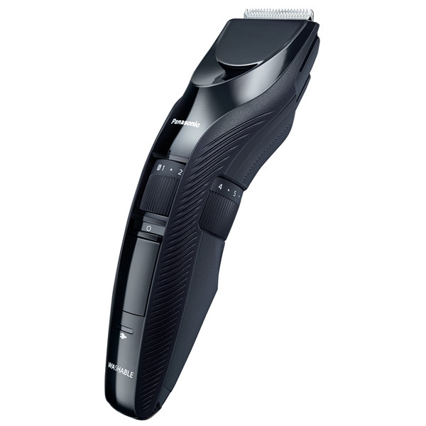 Машинка для стриження Panasonic, для голови, бороди і вусів, мережа+акум., насадок-1, сталь, чорний