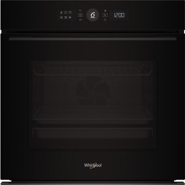 Духова шафа Whirlpool електрична, 73л, A+, дисплей, конвекція, телескопічні напрямні, чорний
