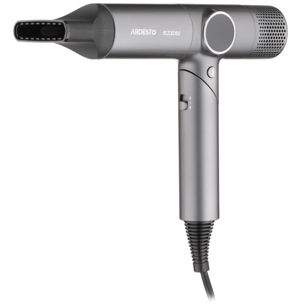Фен ARDESTO Stein, 1600Вт, 2 швидкості, 4 темп.режима, сірий