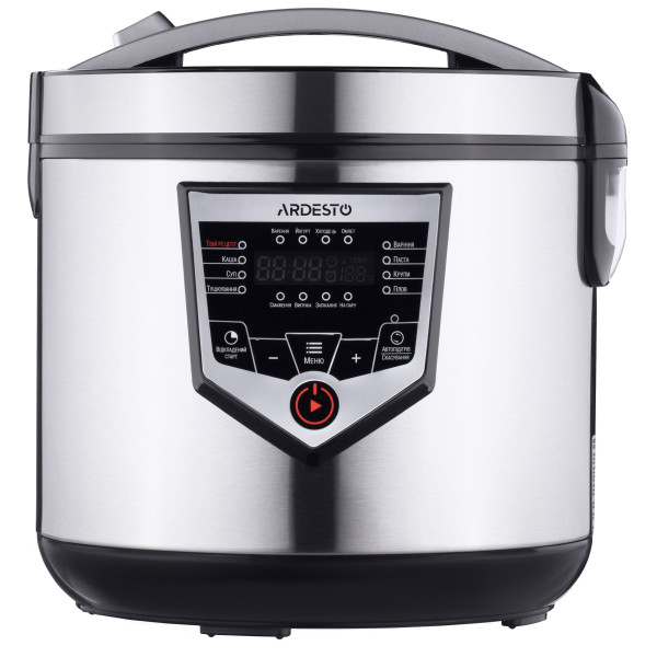 Мультиварка ARDESTO, 860Вт, чаша-4л, електронне керув., пластик, сірий