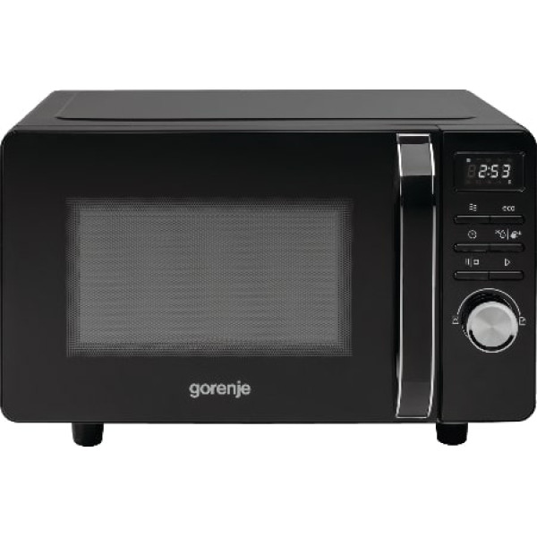 Мікрохвильова піч Gorenje, 20л, електр. керув., 700Вт, гриль, дисплей, чорний