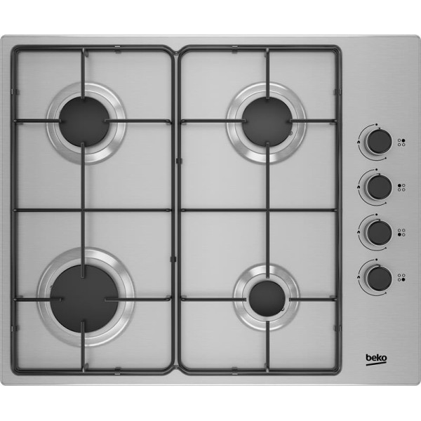 Варильна поверхня Beko газова, 60см, нерж