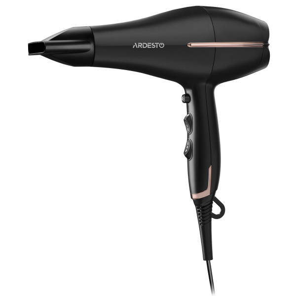 Фен Ardesto HD-Y220PRO, 1850-2200Вт, 2 швидкості, 3 темп.режими, дифузор,чорний+золото
