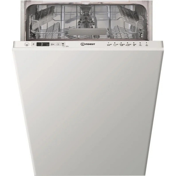 Посудомийна машина Indesit вбудовувана, 10компл., F, 45см, дисплей, білий