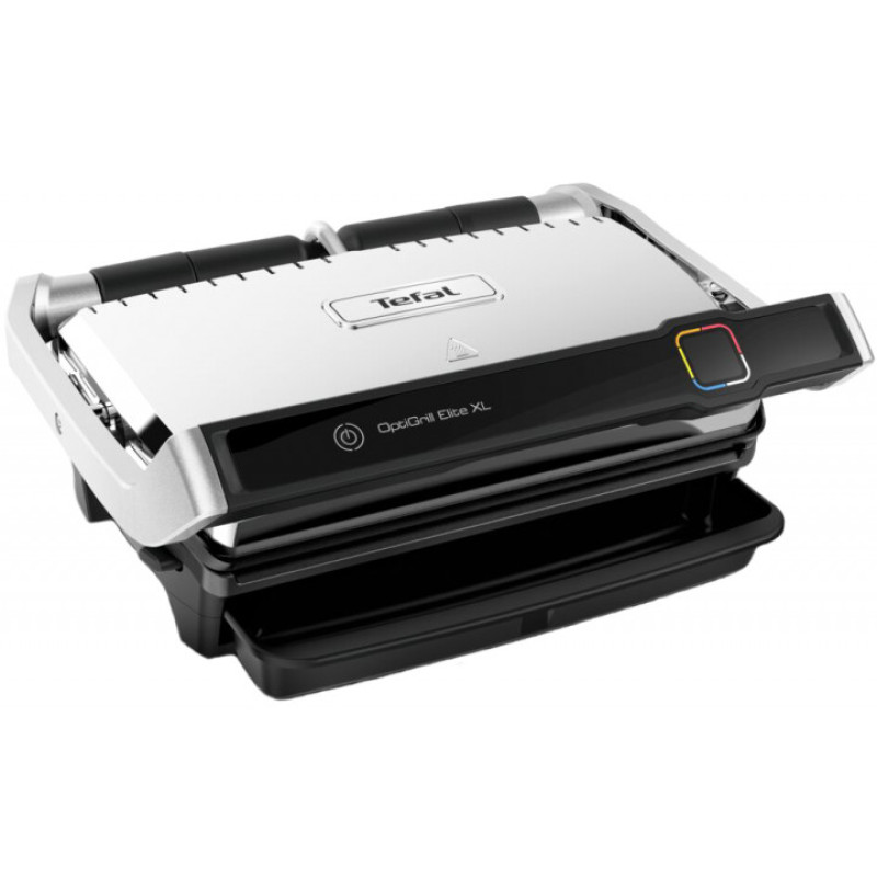 Гриль Tefal прижимний OptiGrill Elite XL 2200Вт, темп. режимів-16, з`ємні пластини, метал