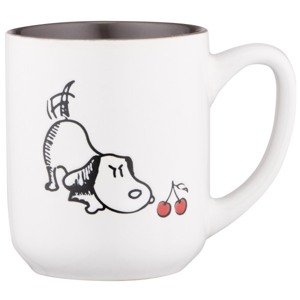 Чашка ARDESTO Dog, 380мл, кераміка, біло-сірий