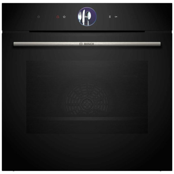 Духова шафа Bosch електрична, 71л, A+, дисплей, конвекція, піроліз, чорний