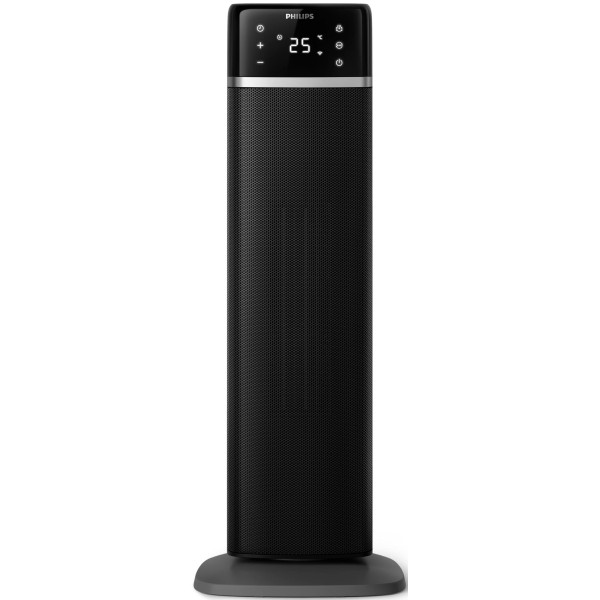 Тепловентилятор Philips 5000 Series, 20м2, 2000Вт, електр. упр-ння, 58 х 19.6 х 21.2см, керамічний, дисплей,Wi-Fi, чорний