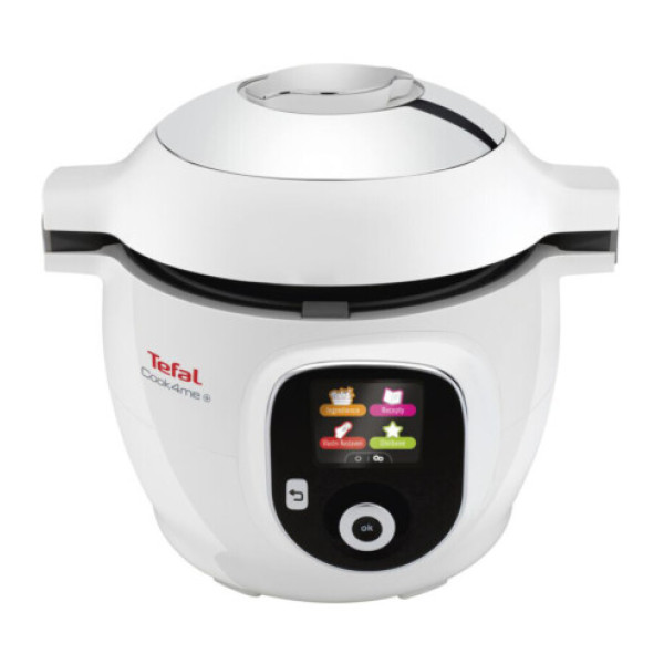 Мультиварка-скороварка Tefal Cook4Me +, 1600Вт, чаша-6л, електронне керув., пластик, білий