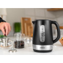 Електрочайник ARDESTO 1.7л, Strix, пластик, чорний матовий