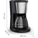 Кавоварка Tefal крапельна Subito 1.25л, мелена, чорно-сріблястий