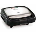 Сендвічмейкер Tefal Croc Time 700Вт, 1 пластина-гриль, корпус-пластик, чорно-сріблястий