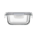 Контейнер для зберігання харчових продуктів ARDESTO Gemini 0.5л, боросилікатне скло, пластик, квадратний, прозорий
