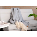 Плед ARDESTO Leonardo Bianco, 140x200см, 100% вовна, сірий