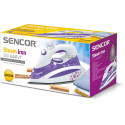 Праска Sencor, 2200Вт, 380мл, постійна пара - 30гр, Anti-Calс, Drip-Stop, керам. підошва, голубий