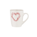 Чашка ARDESTO Heart, 320мл, кераміка, білий