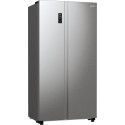 Холодильник SBS Gorenje, 179х67х92см, 2 двері, 356( 191)л, А++, NF+, Інв. , Зона св-ті, Зовн. Диспл, матовий сірий