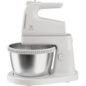 Міксер Electrolux стаціонарний 500Вт, насадки-4, чаша-метал, 3.5л, білий