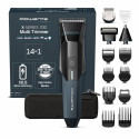 Тример Rowenta X Series 700, для голови, носа, вух і тіла, мережа+акум., роторний мотор, насадок-12, чохол, титан.напил., чорно-синій