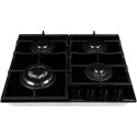 Варильна поверхня Hansa газова на склі,, 59см, чавун, чорний
