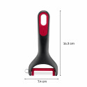 Овочечистка Tefal Ingenio+, нержавіюча сталь, пластик, червоно-чорний