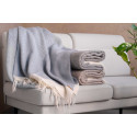 Плед ARDESTO Leonardo Bianco, 140x200см, 100% вовна, сірий