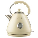 Електрочайник Gorenje 1.7л, пластик, бежевий