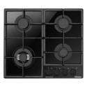 Варильна поверхня Hansa газова на склі,, 59см, чавун, чорний