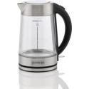 Електрочайник Gorenje 1.7л, 2,200 Вт, strix контроль, скло, нерж
