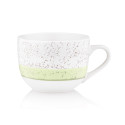 Чашка ARDESTO Siena, 500мл, порцеляна, біло-зелений