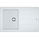 Мийка кухонна Franke Basis, фраграніт, прямокутник, з крилом, 780х500х200мм, чаша - 1, накладна, BFG 611-78, білий