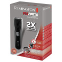 Машинка для стрижки Remington Pro Power Precision Steel, мережа+акум., роторний мотор, насадок-2, сталь, чорний