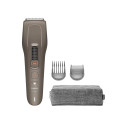 Машинка для стриження Philips Series 5000, акум., роторний мотор, насадок-2, кейс, сталь, коричневий