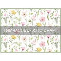 Килимок для сушіння посуду ARDESTO Spring flowers 38x51см, 100% поліестер, білий