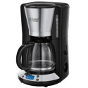Кавоварка Russell Hobbs крапельна Victoty 1.25л, мелена, чорно-сріблястий