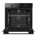 Комплект Hansa (духовка електрична + поверхня газ на склі), чорний
