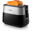 Тостер Philips Daily Collection 830Вт, метал/пластик, чорний