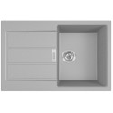 Мийка кухонна Franke Sirius, тектонайт, прямокутник, з крилом, 780х500х200мм, чаша - 1, накладна, 2 S2D 611-78 , сірий