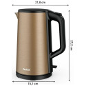 Електрочайник Tefal Double Layer SS 1.5л, з подвійними стінками, мідний
