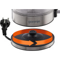 Електрочайник Gorenje 1.7л, 2,200 Вт, strix контроль, скло, чорний