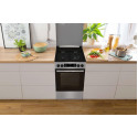 Плита Gorenje комбінована, 70л, 50x60см, дисплей, IconLed, емальовані, нерж
