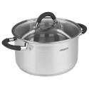 Каструля зі скляною кришкою ARDESTO Gemini Salerno, 4.4л, нержавіюча сталь, силікон