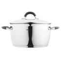 Каструля зі скляною кришкою та зливом ARDESTO Gemini Livorno, 5.5л, нержавіюча сталь, силікон