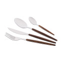 Набір столових приборів ARDESTO Gemini Midori, 16 приборів, нержавіюча сталь, пластик, коричневий