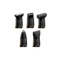 Набір для стрижки Babyliss, для бороди, вусів, голови, носа і тіла, акум., вібраційний мотор, насадок-10, сталь, чорний