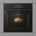 Духова шафа Gorenje електрична, 77л, A+, дисплей, IconLed, піроліз, готув. на різн рівнях, чорний