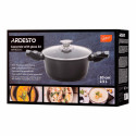 Каструля зі скляною кришкою ARDESTO Gemini Bari, 2.5л, алюміній, чорний