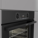 Духова шафа Gorenje електрична, 77л, A+, дисплей, IconLed, піроліз, готув. на різн рівнях, чорний